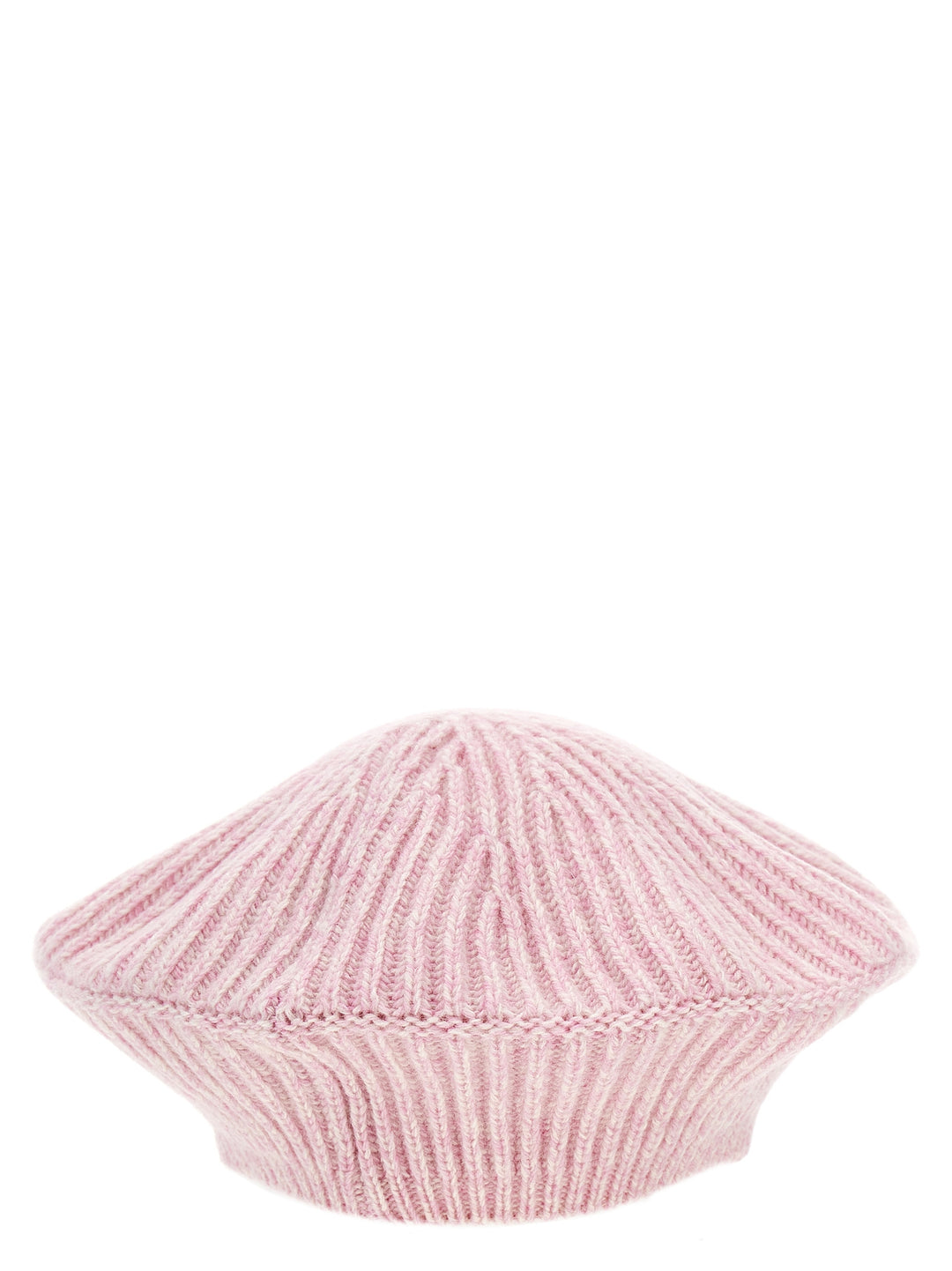 Logo Ribbed Beanie Hats Pink