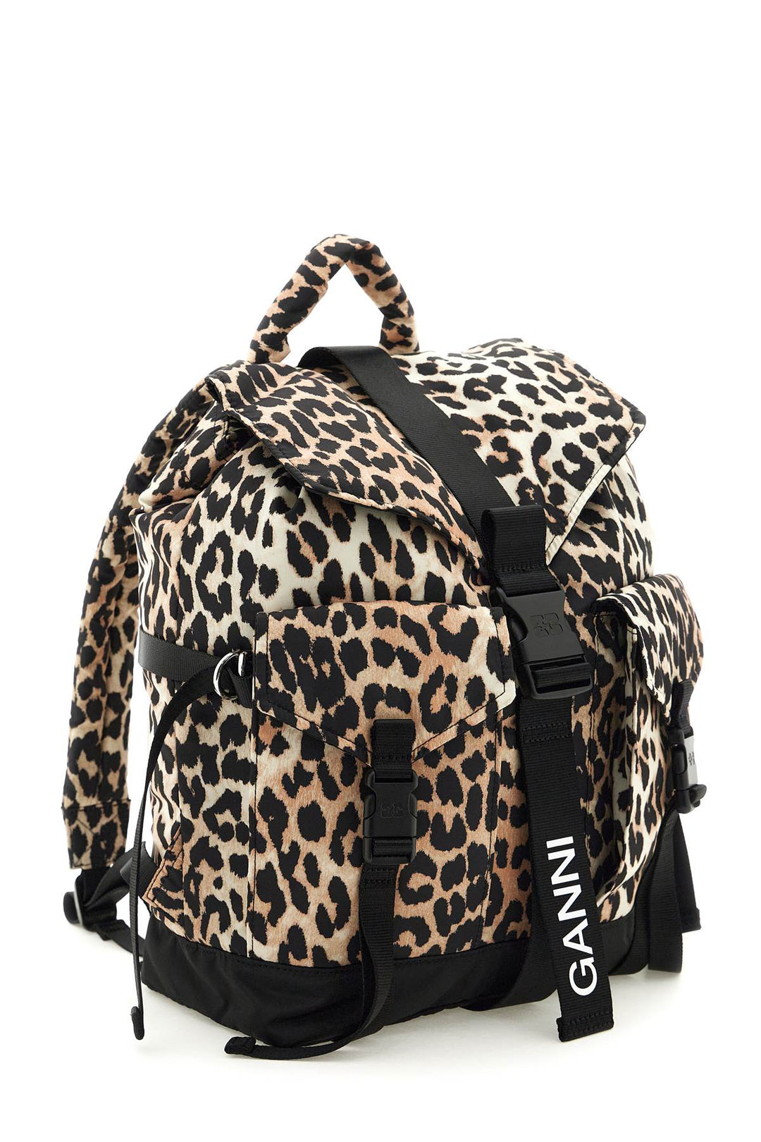 Animal Print Nylon Backpack