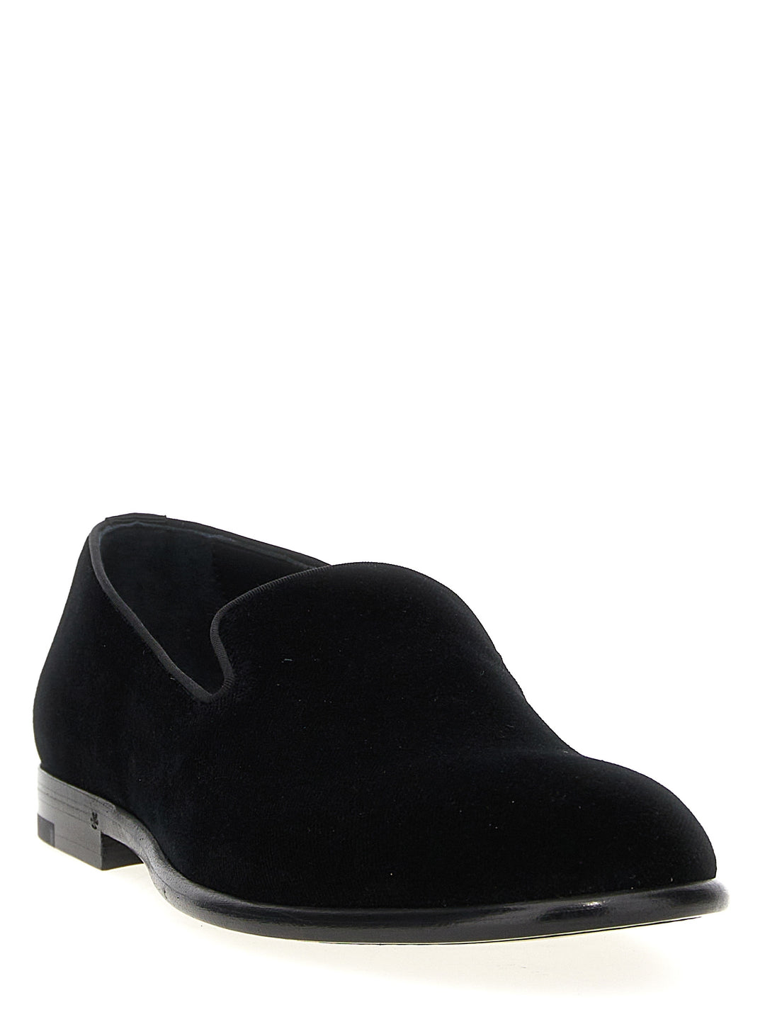 Velvet Slipper Loafers Black