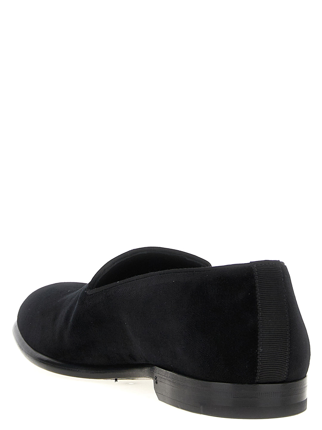 Velvet Slipper Loafers Black