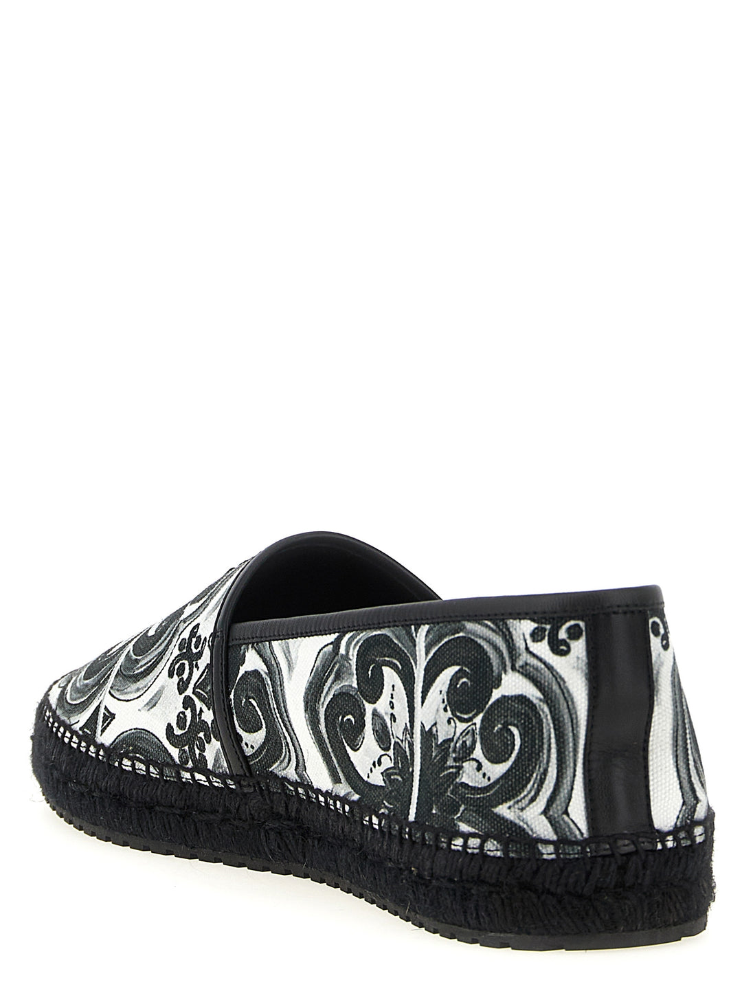 Dolce & Gabbana Maiolica Flat shoes - White/Black | bedc7f4f5db24923025b181cda4a196a46323427