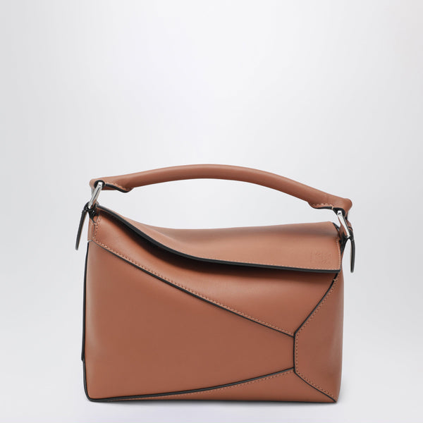 Small Puzzle Edge Bag In Brown