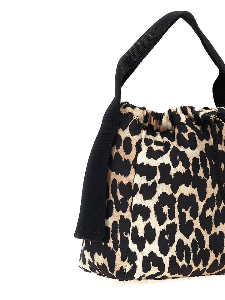 Leopard Tech Pouch Hand Bags Multicolor