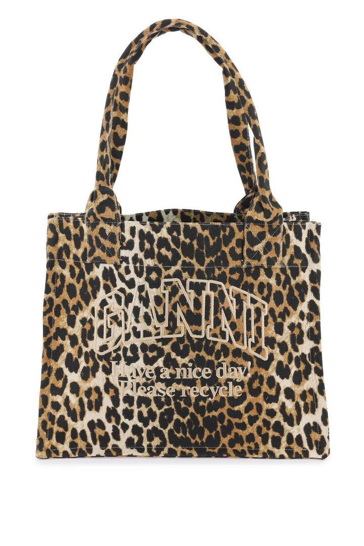 Borsa Tote In Cotone Riciclato Animalier