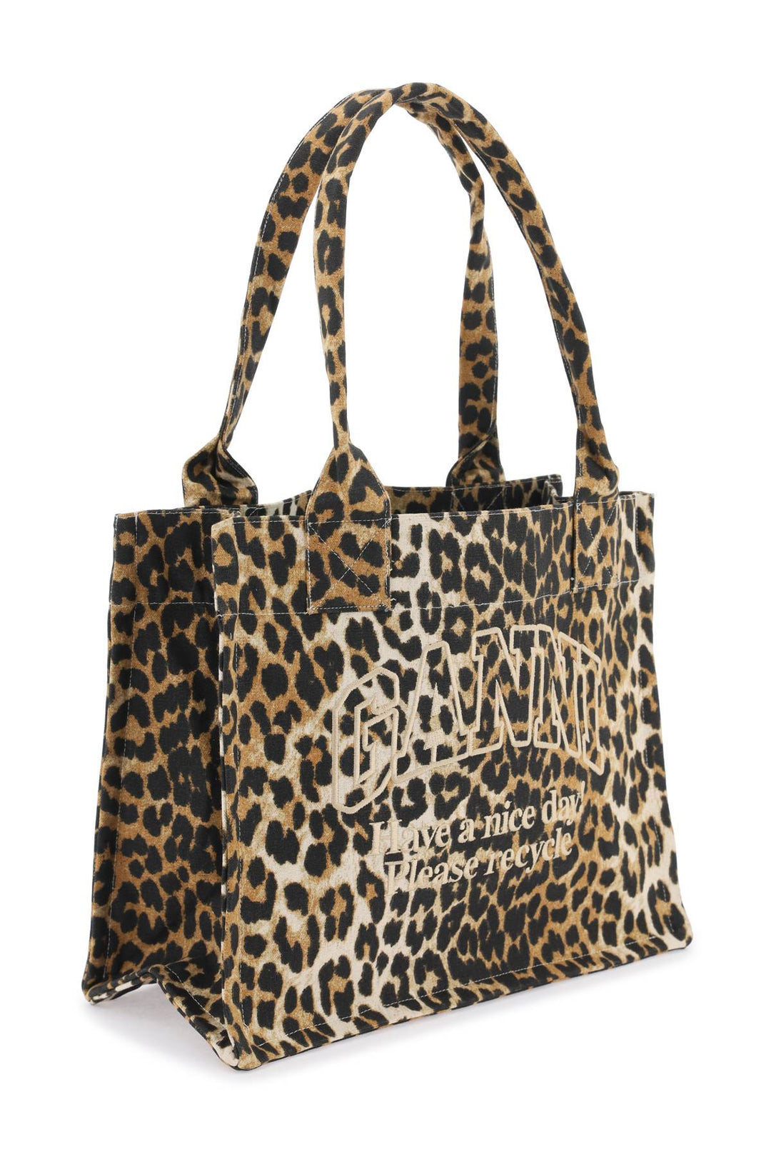 Borsa Tote In Cotone Riciclato Animalier