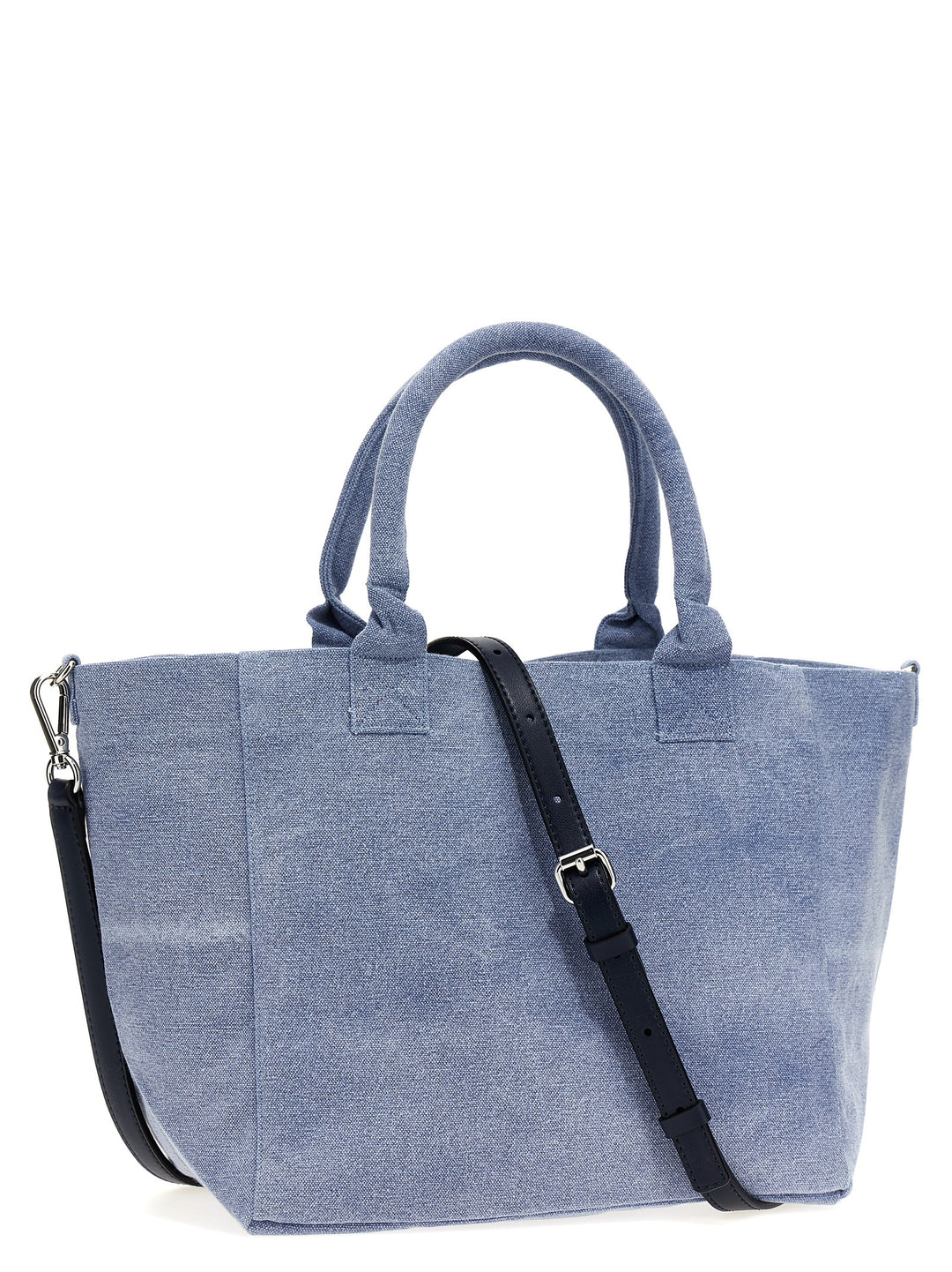 Washed Blue Small Tote Bag Light Blue