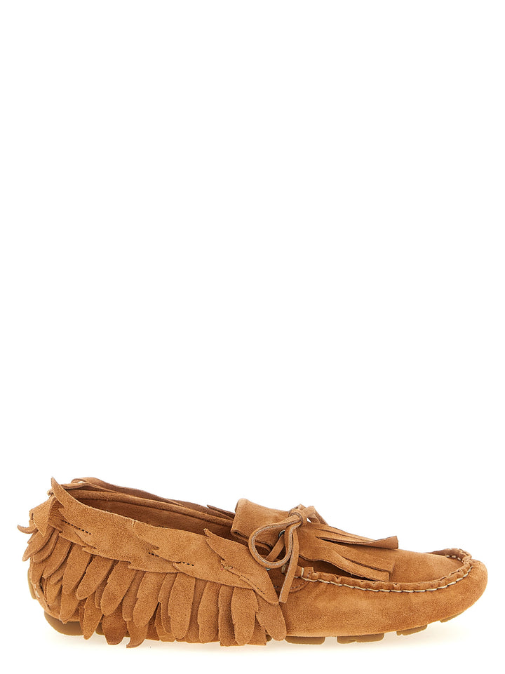 Alberta Ferretti Suede Loafers - Brown | 638ba17a591524408dec024e127b3782cf5b8e65