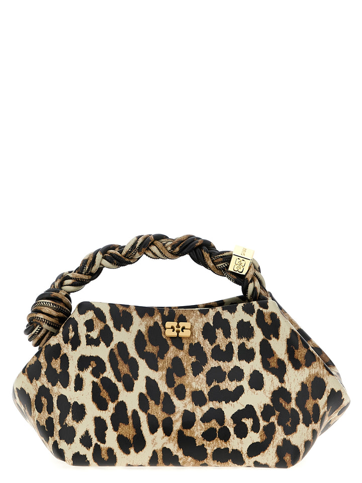 Leopard Ganni Bou Hand Bags Multicolor