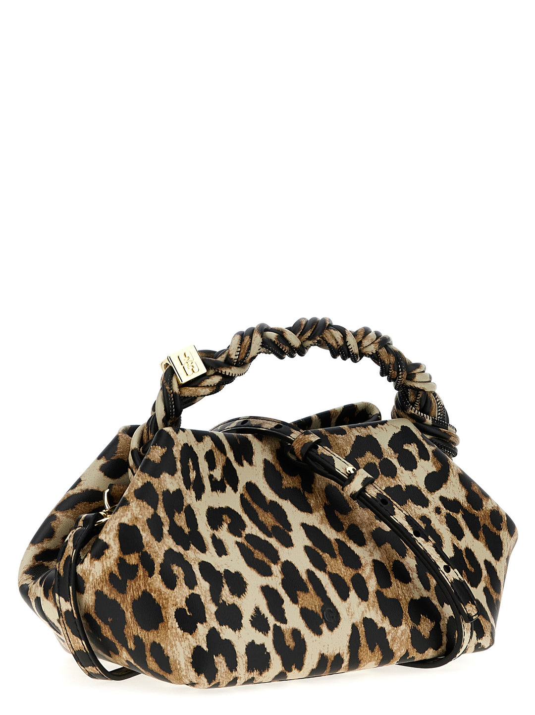 Leopard Ganni Bou Hand Bags Multicolor