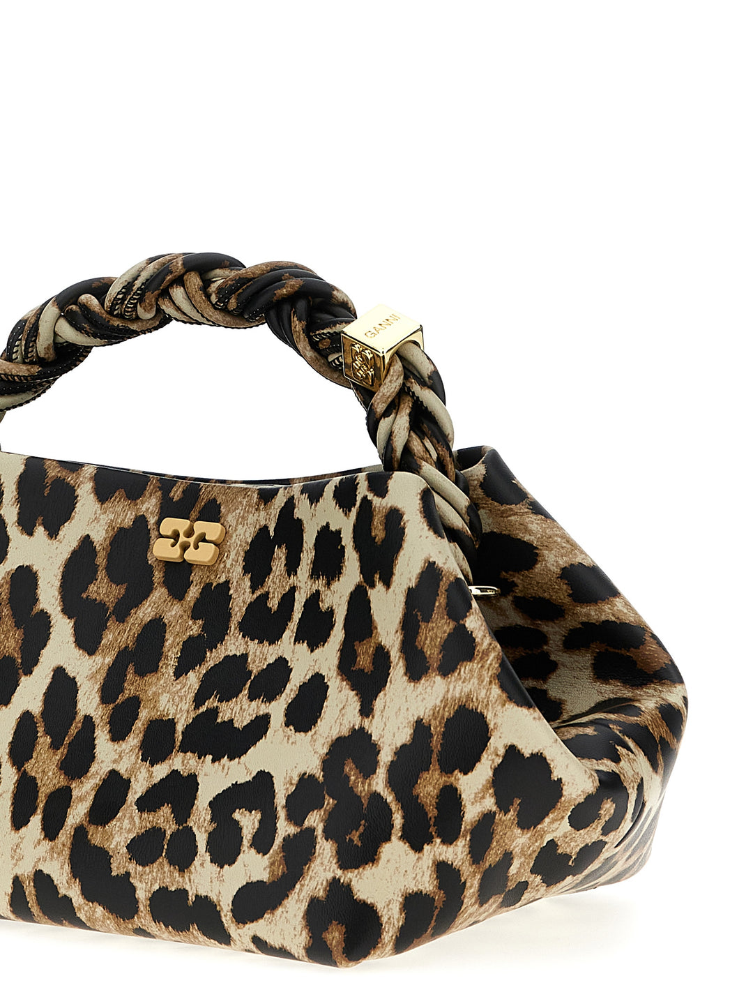 Leopard Ganni Bou Hand Bags Multicolor