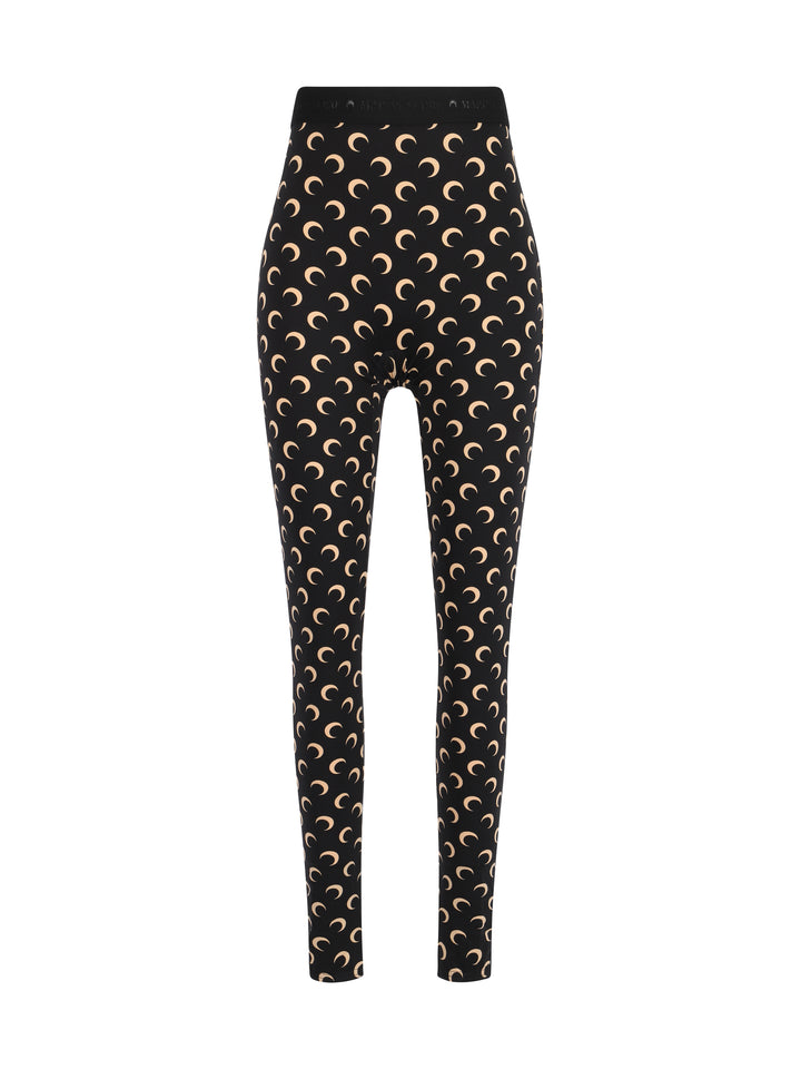 MOON PRINTED JERSEY STIRRUP LEGGINGS