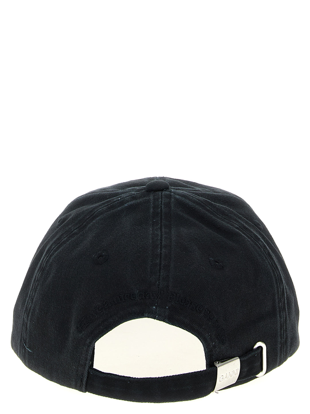 Ganni Canvas Cap Hats - Black | 399c0a0d8c72dfecbd58105bb680323020e83589
