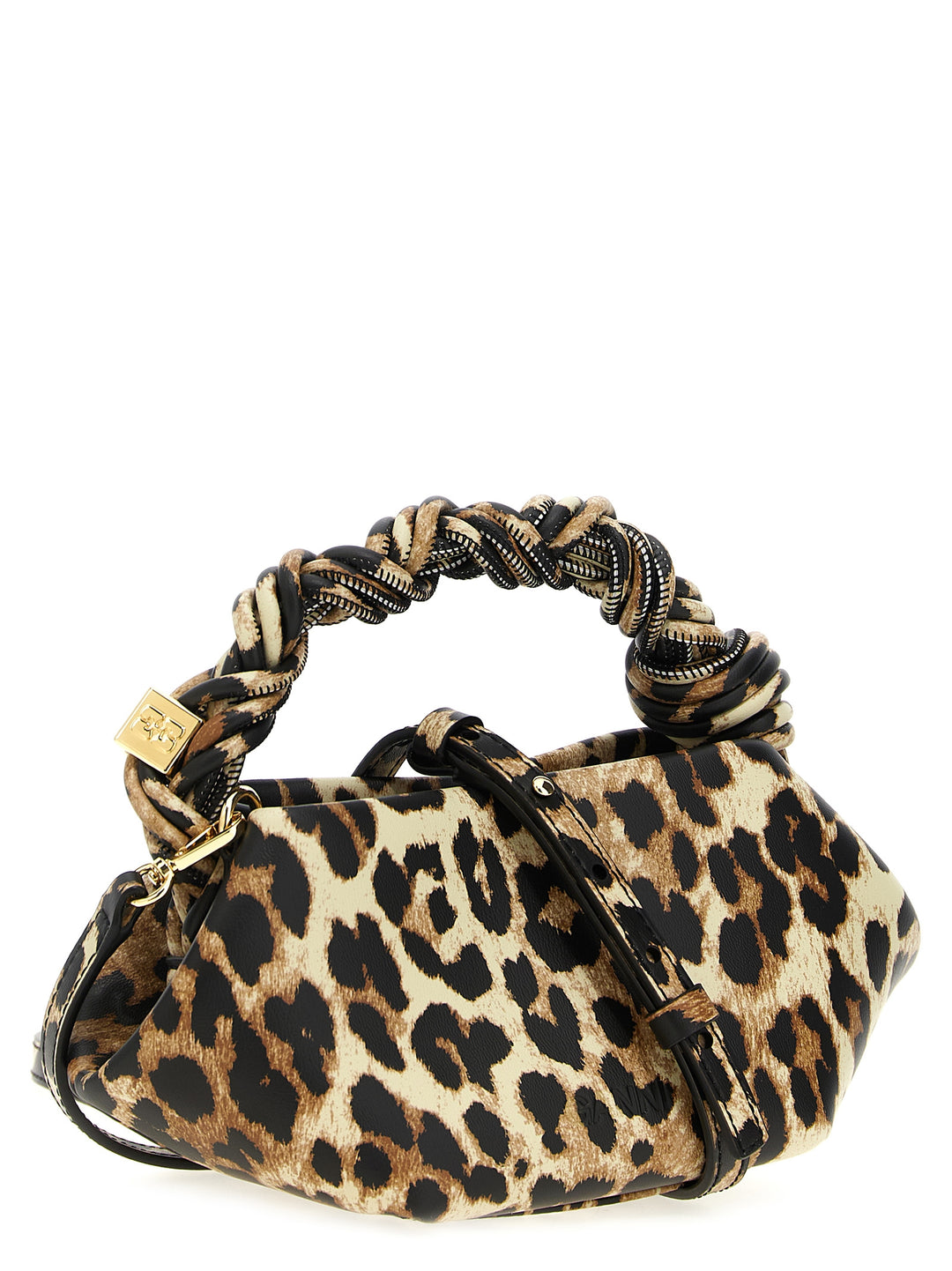 Ganni Bou Bag Mini Leopard Hand Bags - Multicolor | 2cdc307b62af63af9addb708a3c976facd014243