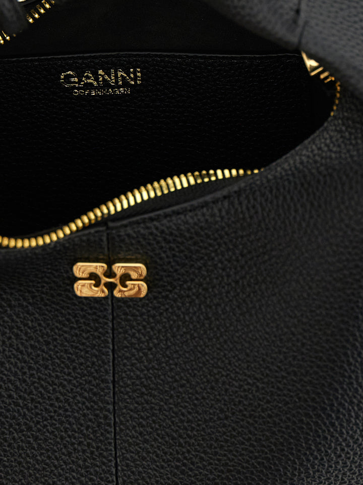 Ganni Mini Hobo Hand Bags - Black | 3c0f45224a0a17b551d5a4bae9909755c569d063