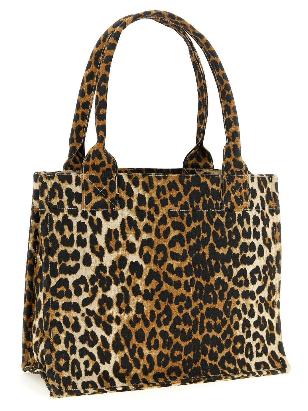 Ganni Leopard Tote Bag - Brown | de2b4a498f12ee5b0b7f59134398253389dc76a1