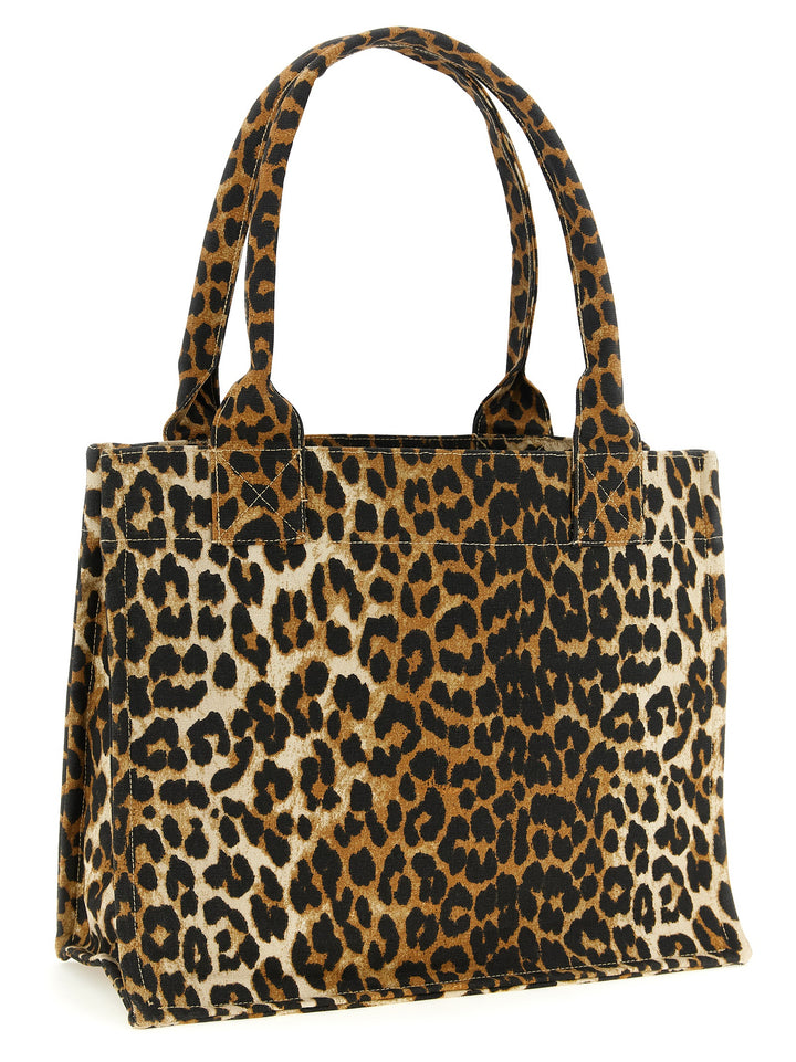 Ganni Leopard Tote Bag - Brown | de2b4a498f12ee5b0b7f59134398253389dc76a1