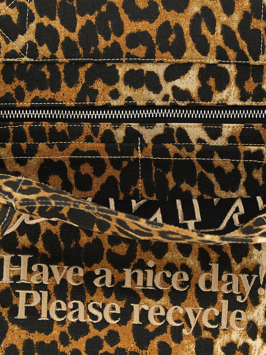Ganni Leopard Tote Bag - Brown | 7a3bfab02e75ff7da040fb67e92466f0be35803f