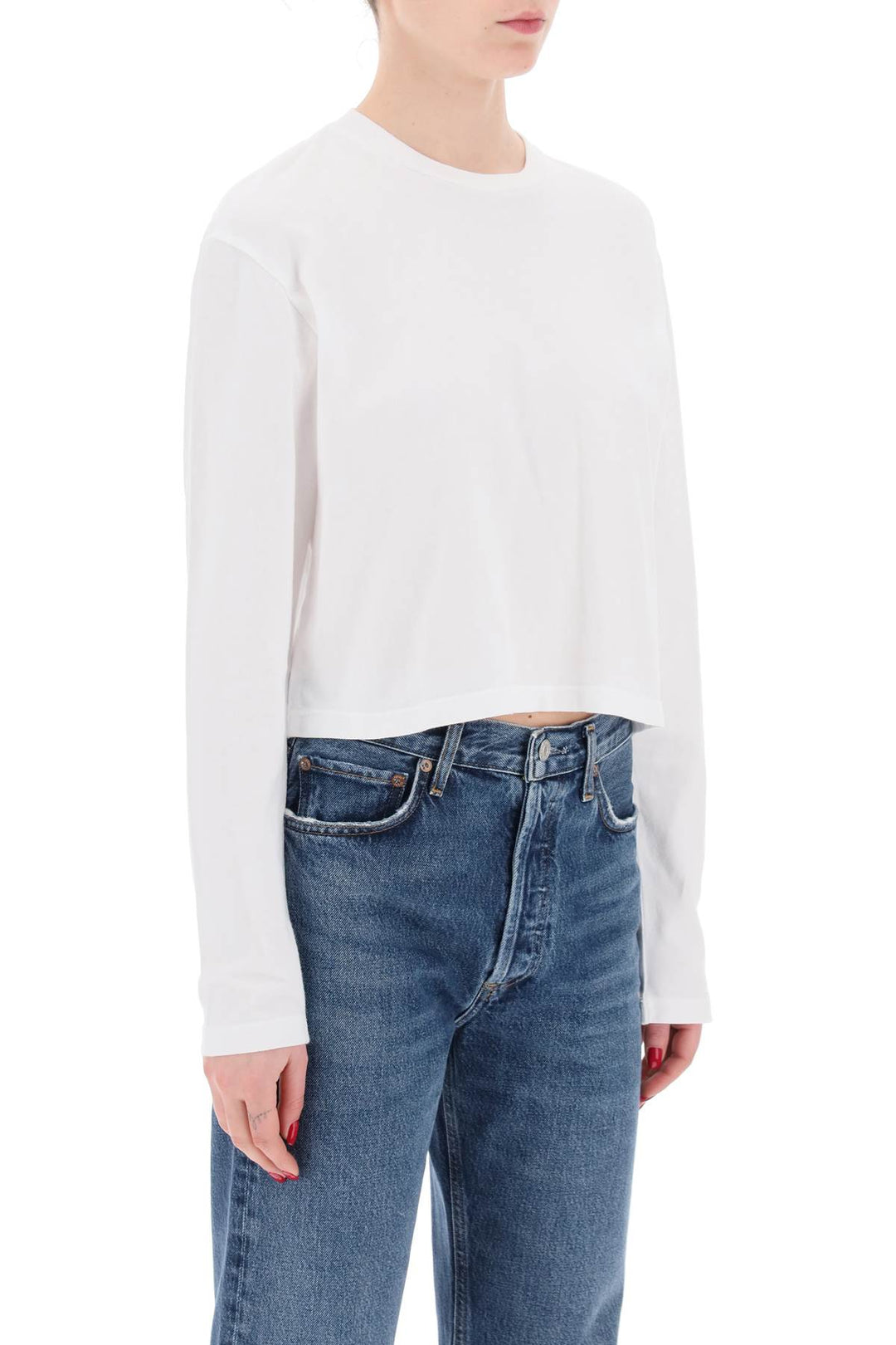 T Shirt Cropped A Maniche Lunghe Mason