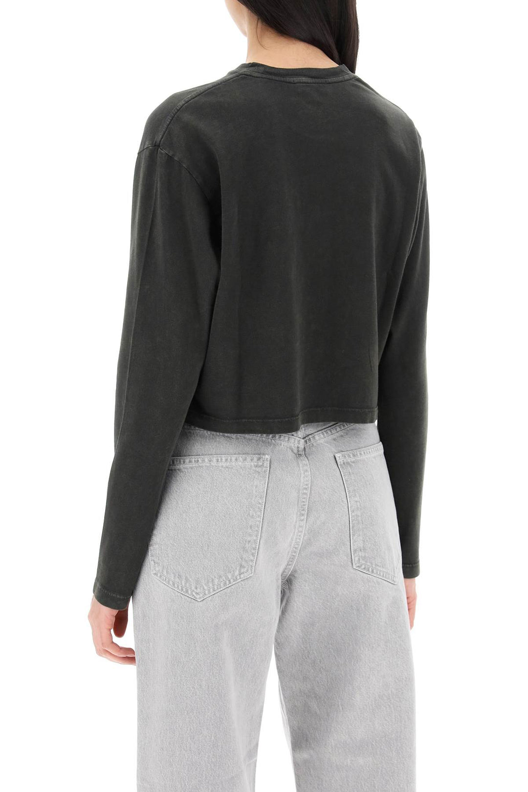 T Shirt Cropped A Maniche Lunghe Mason