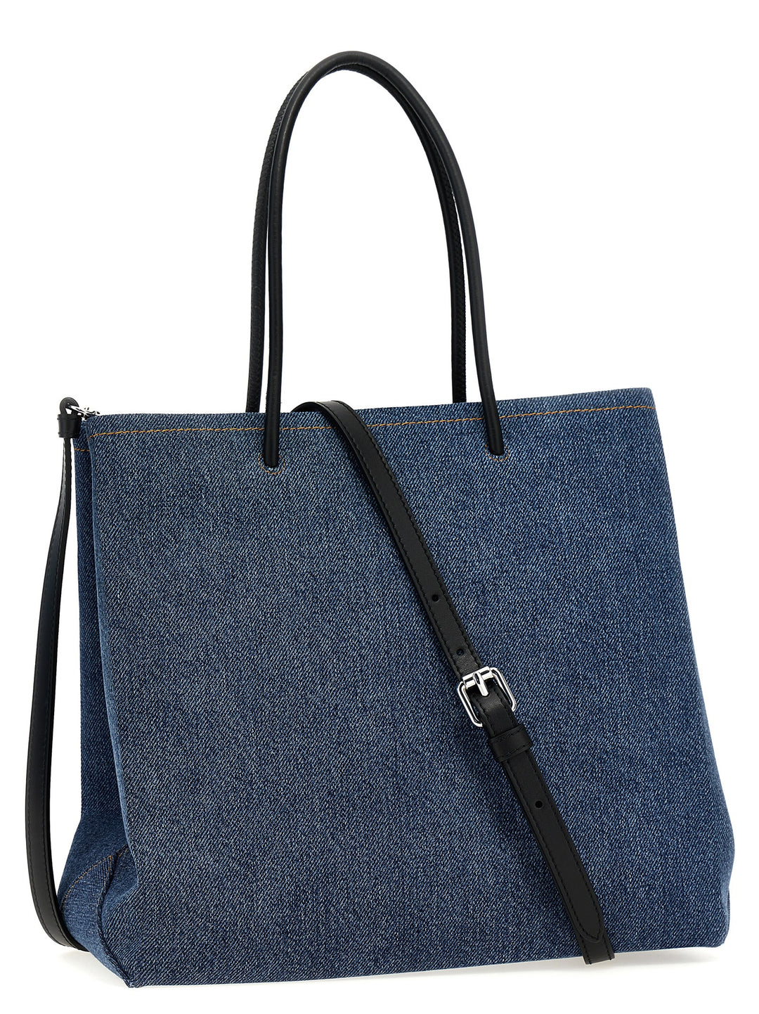 Denim Shopping Bag Tote Bag Blue