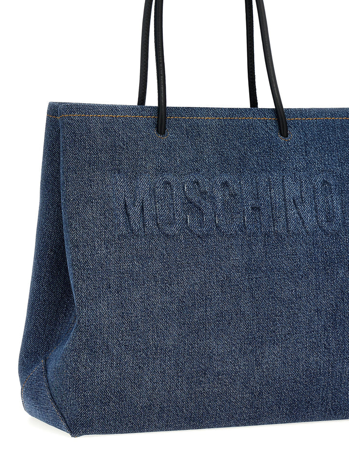 Denim Shopping Bag Tote Bag Blue