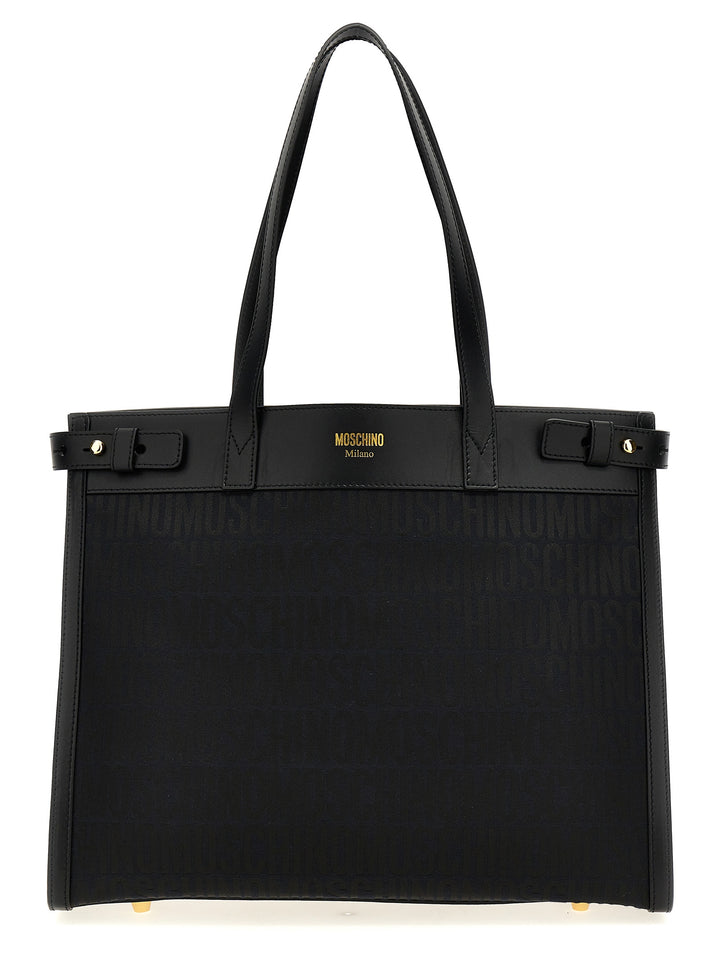 Logo Nylon Shopping Bag Tote Bag Black