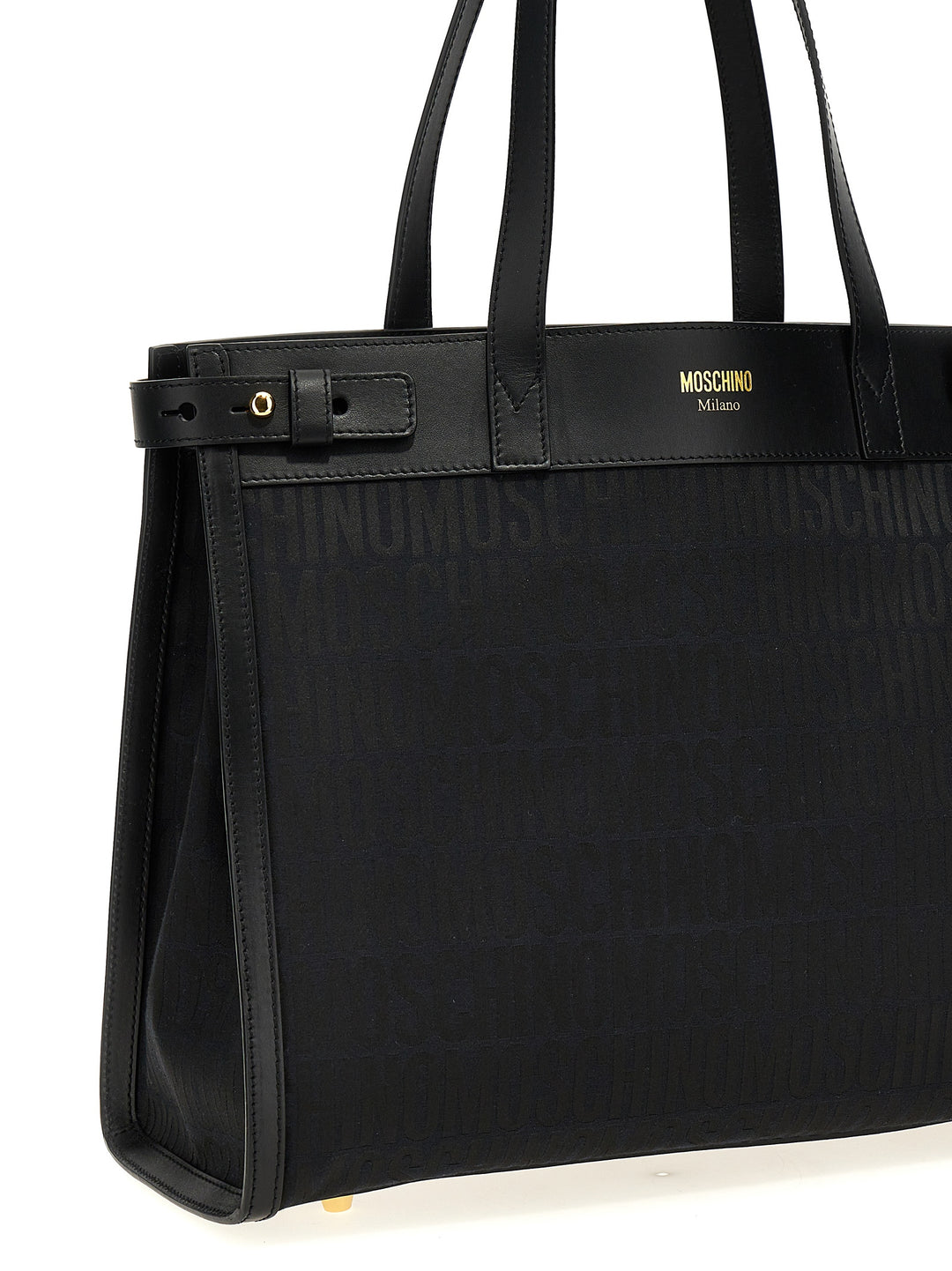 Logo Nylon Shopping Bag Tote Bag Black