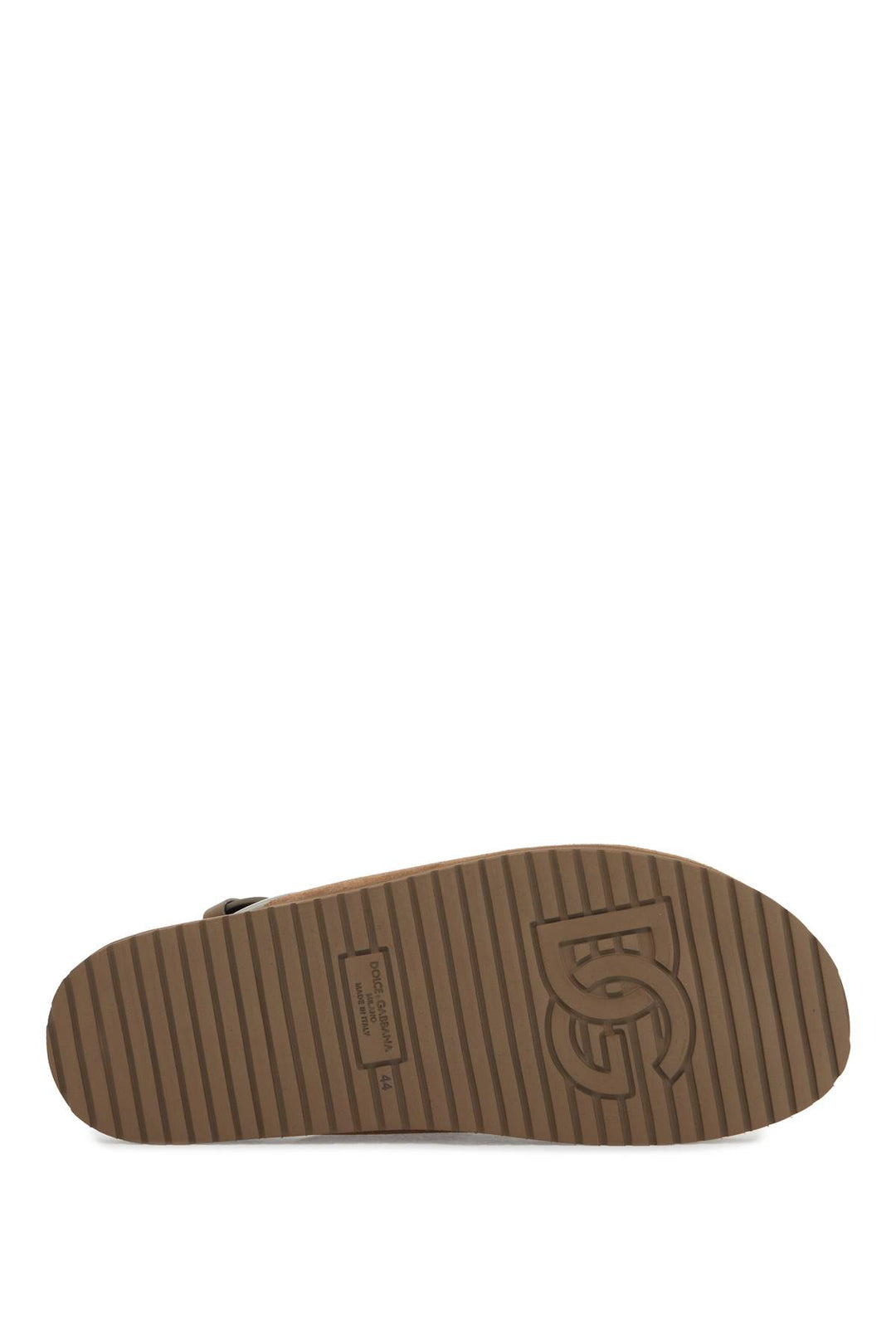 Suede Leather Clogs With Logo Plate