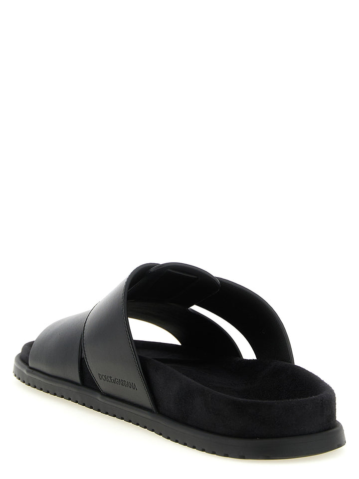 Dolce & Gabbana Dg Casual Sandals - Black | 3879aaa023c53a896ef68e7da0a7a2a0dd909881