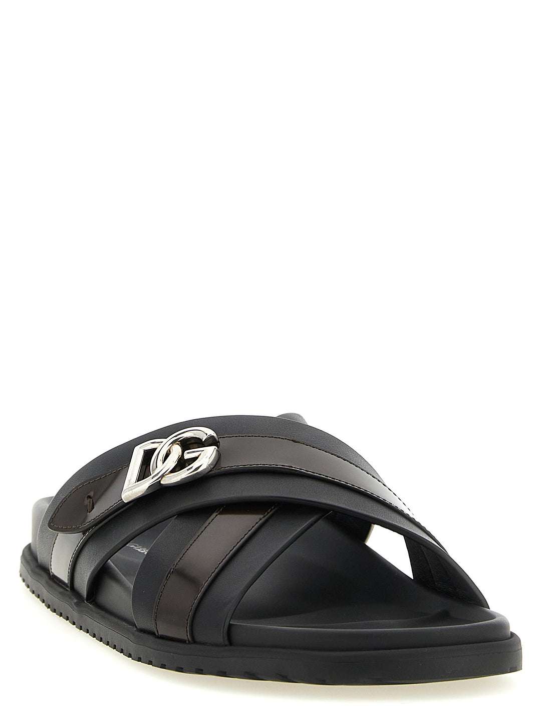 Dolce & Gabbana Dg Casual Sandals - Black | 1acfaa234d73624b8fb870b78eca48536a1c3d07