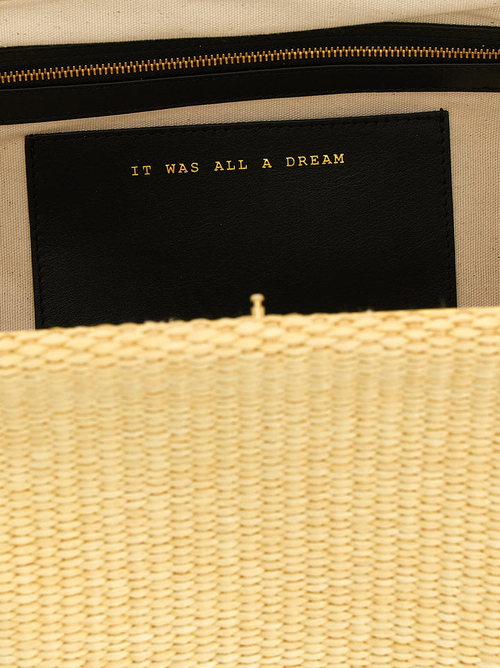 Alberta Ferretti Maxi Pouch Clutch - Beige | 0302eaae9280db0075b93af735f4c4a09066c204