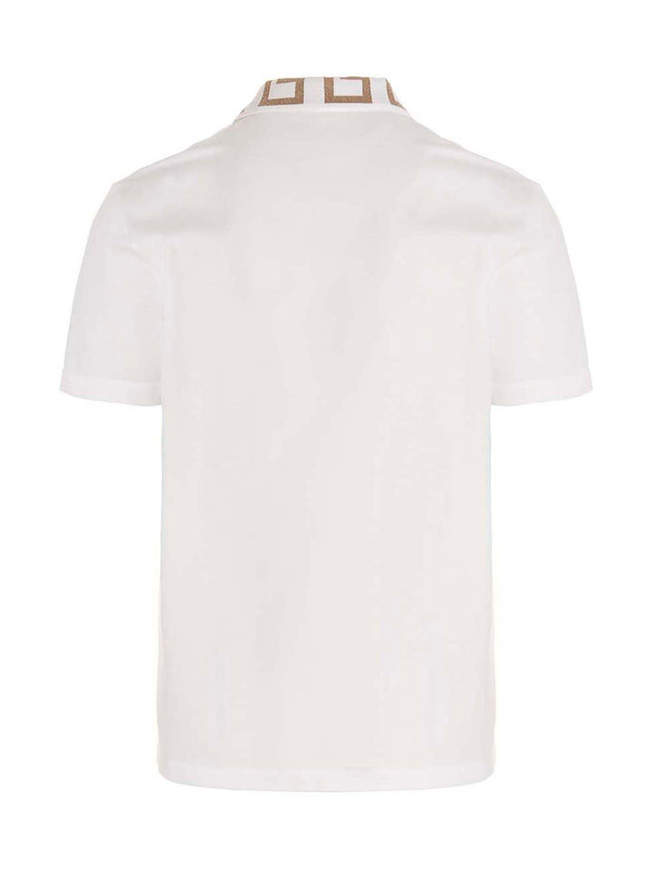 Versace Greca Polo - White | 1c6c02cfc362c3975fb7269cd35130c3cb4b491e