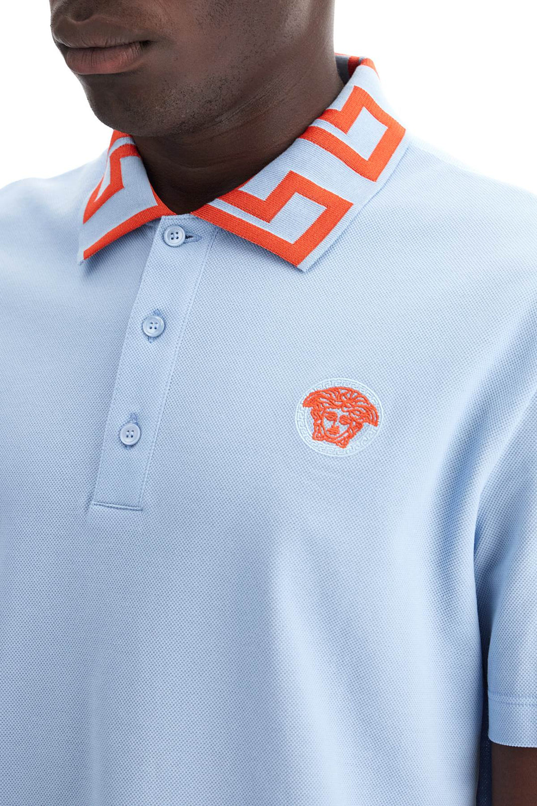 Medusa Greca Polo Shirt