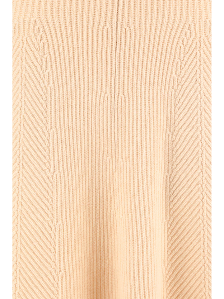 CASHMERE WOOL RIBBED SKIRT