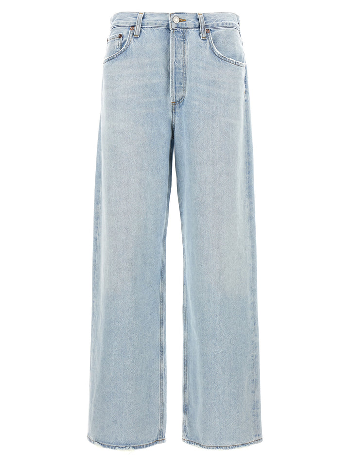 Low Slung Baggy Jeans Light Blue