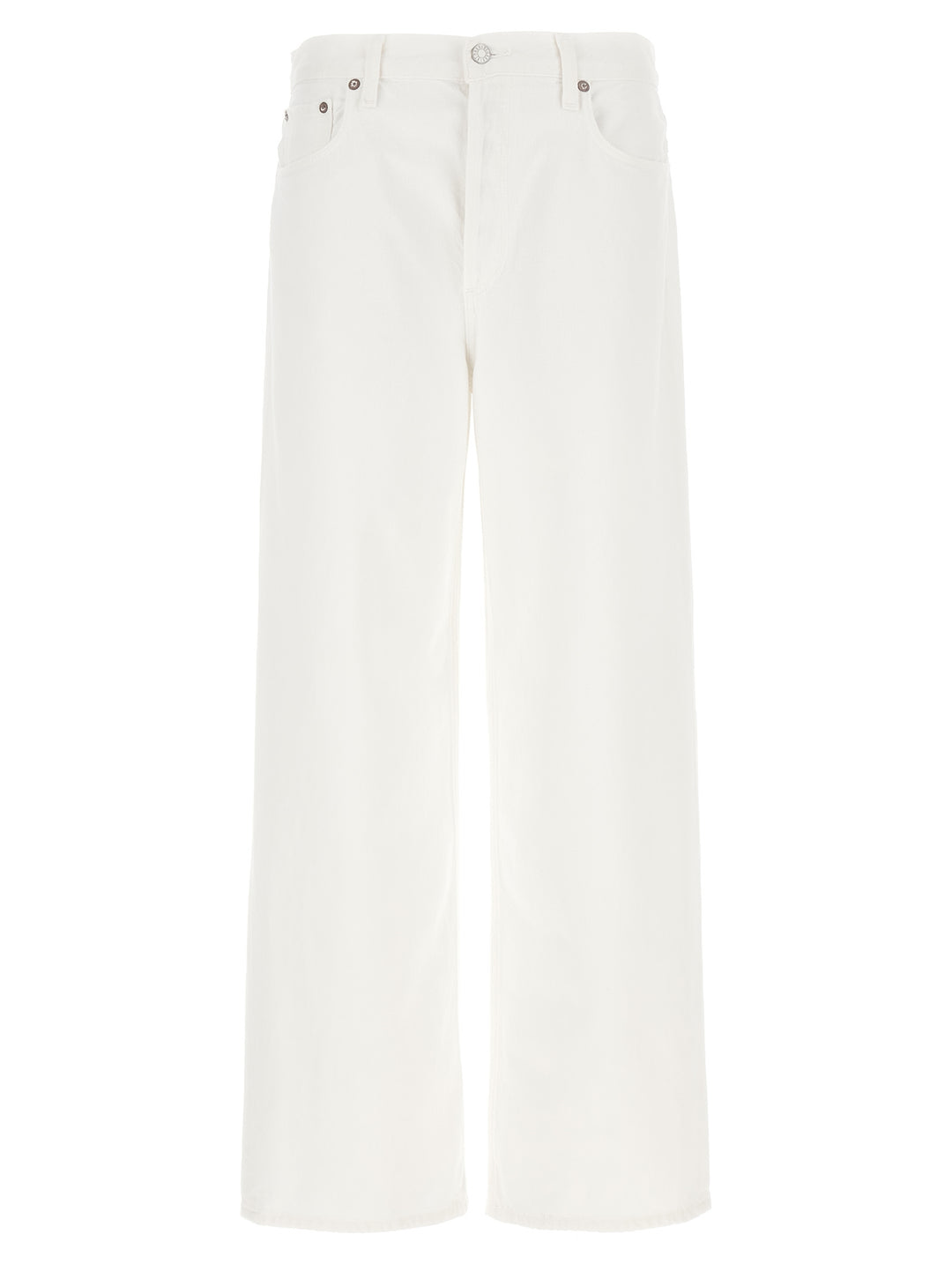 Low Slung Baggy Jeans White