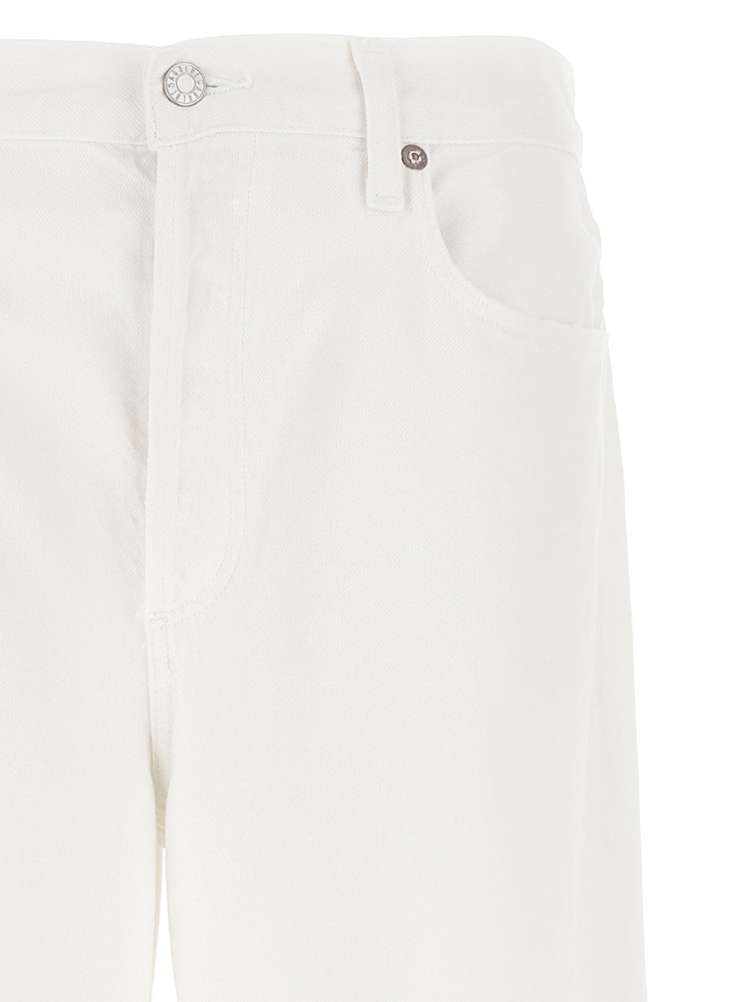 Low Slung Baggy Jeans White