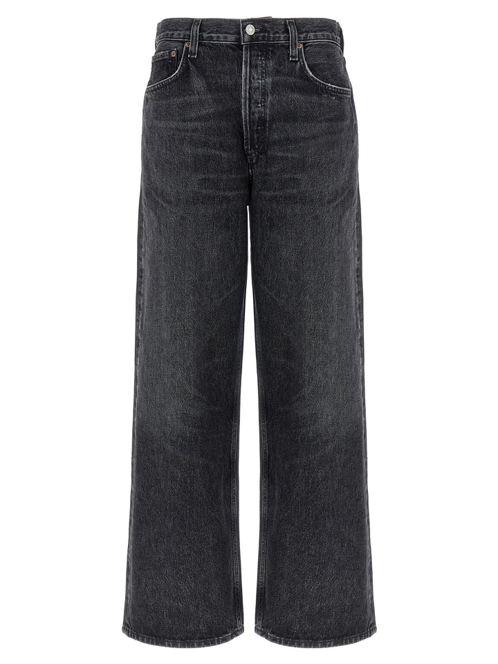 Low Slung Baggy Jeans Black