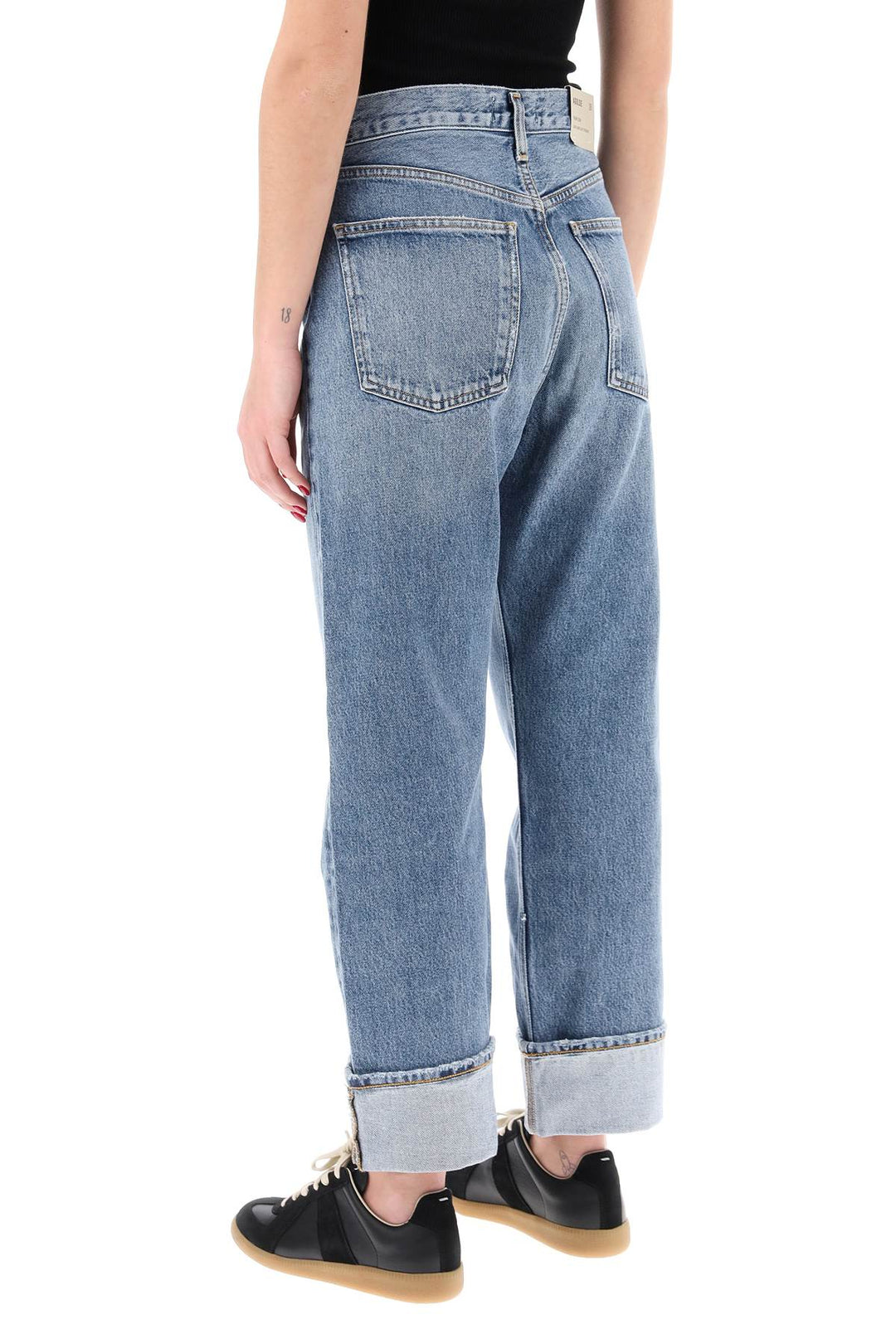 Jeans Dritti Con Cavallo Basso Fran