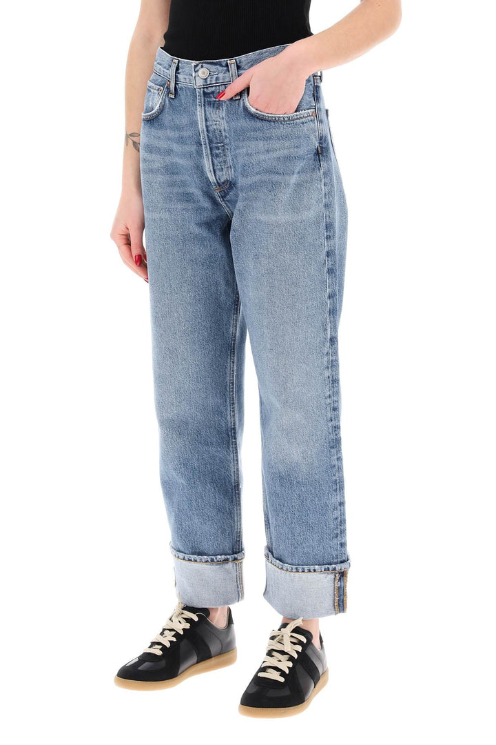 Jeans Dritti Con Cavallo Basso Fran