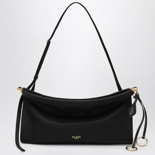 Le Click East West Medium Bag In Black Nylon