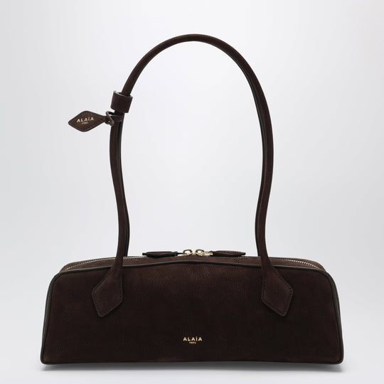 Le Teckel Medium Bag In Brown Calfskin Nubuck