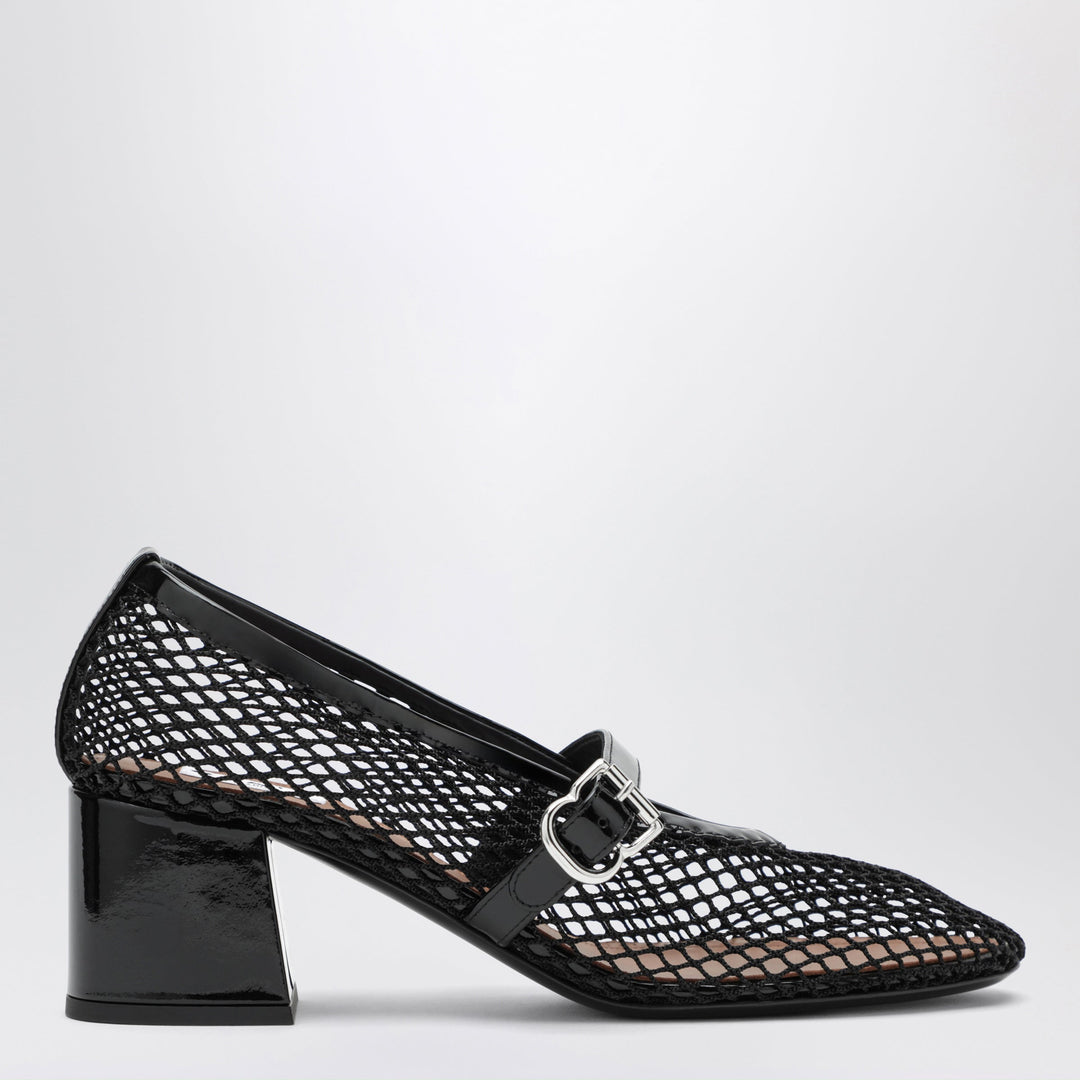 Alaïa Black Mesh Mary Jane 55 Pumps