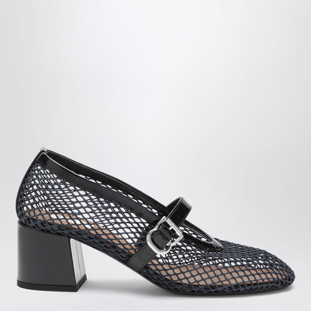 Alaïa Mary Jane 55 Midnight Blue Mesh