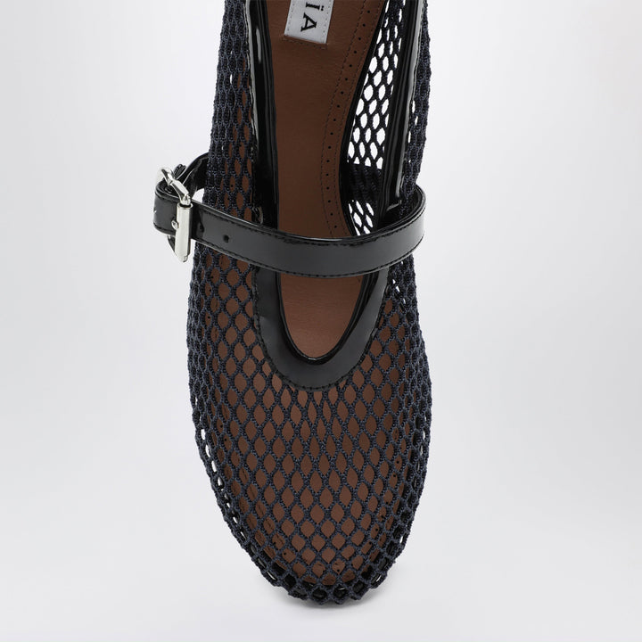 Alaïa Mary Jane 55 Midnight Blue Mesh