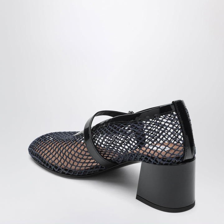 Alaïa Mary Jane 55 Midnight Blue Mesh