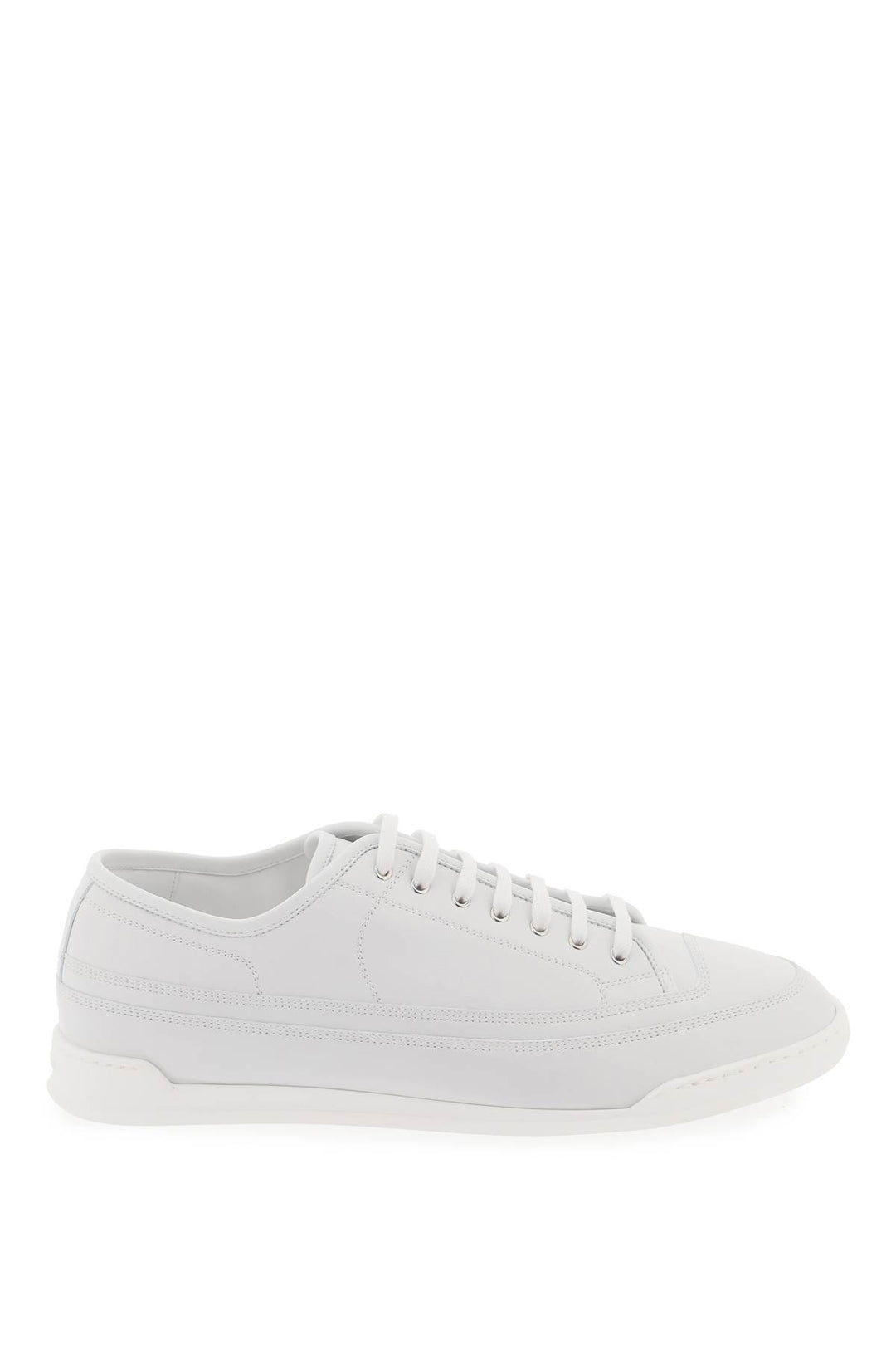 Sneakers Court In Pelle