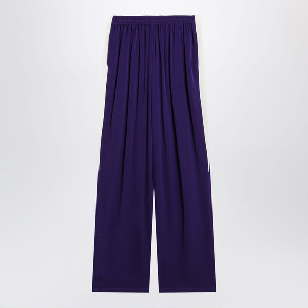Violet Straight-Leg Viscose Cady Trousers