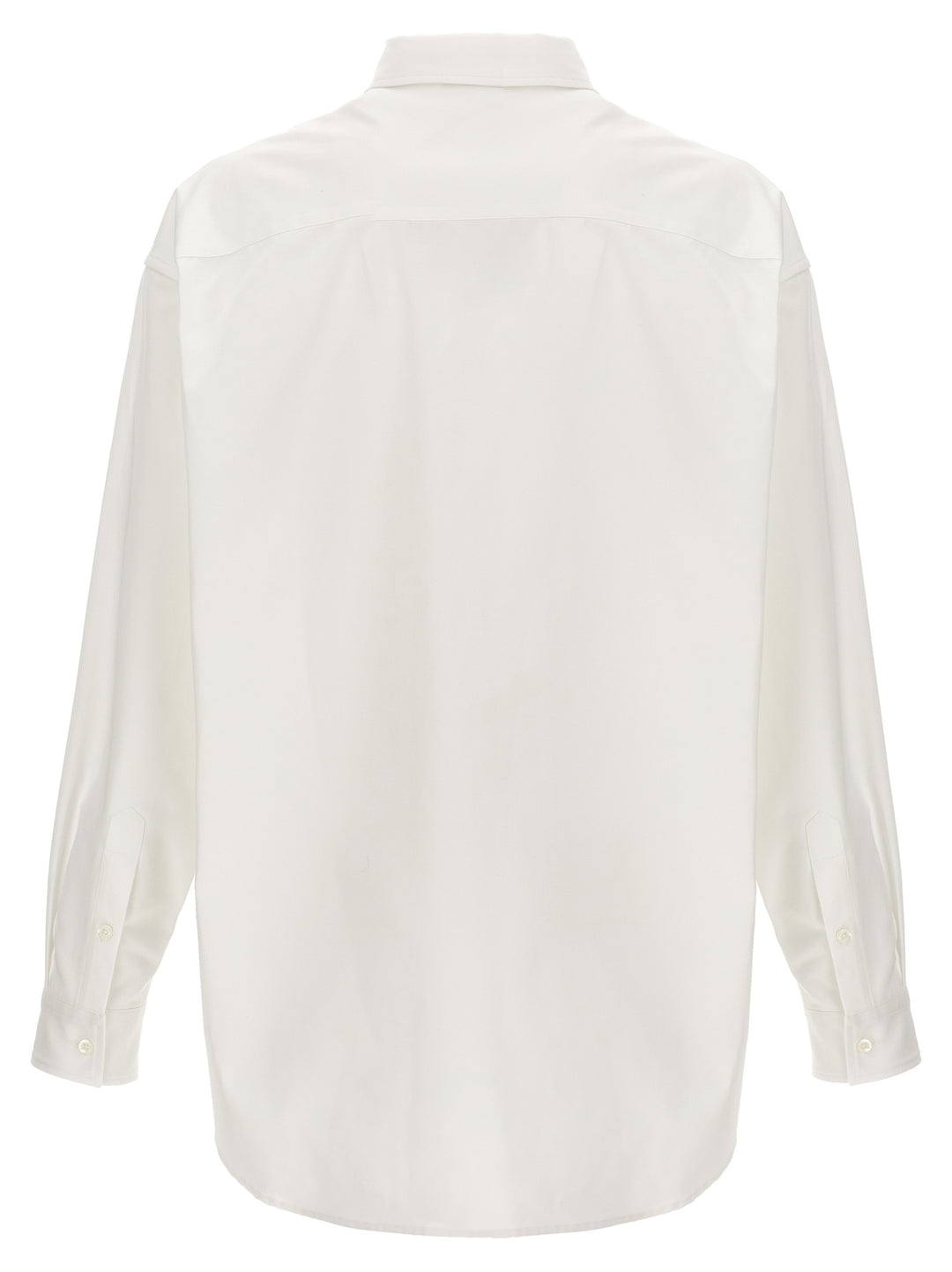 Oversized Logo Shirt, Blouse White