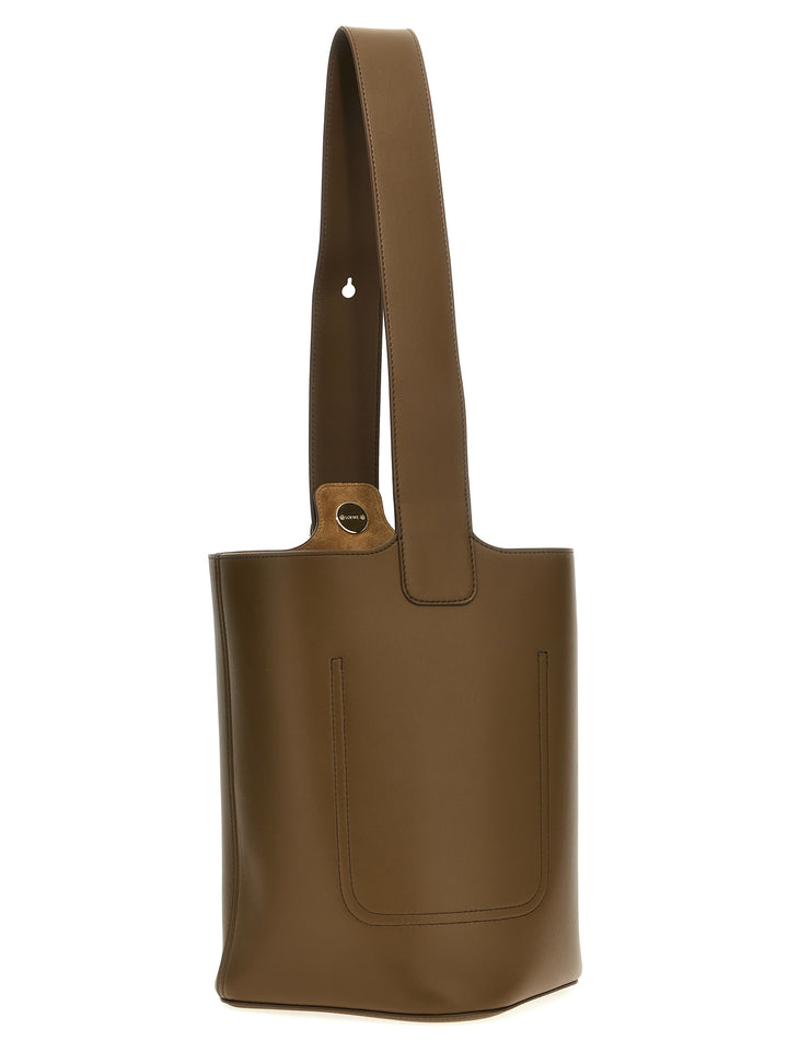 Pebble Medium Shoulder Bags Brown